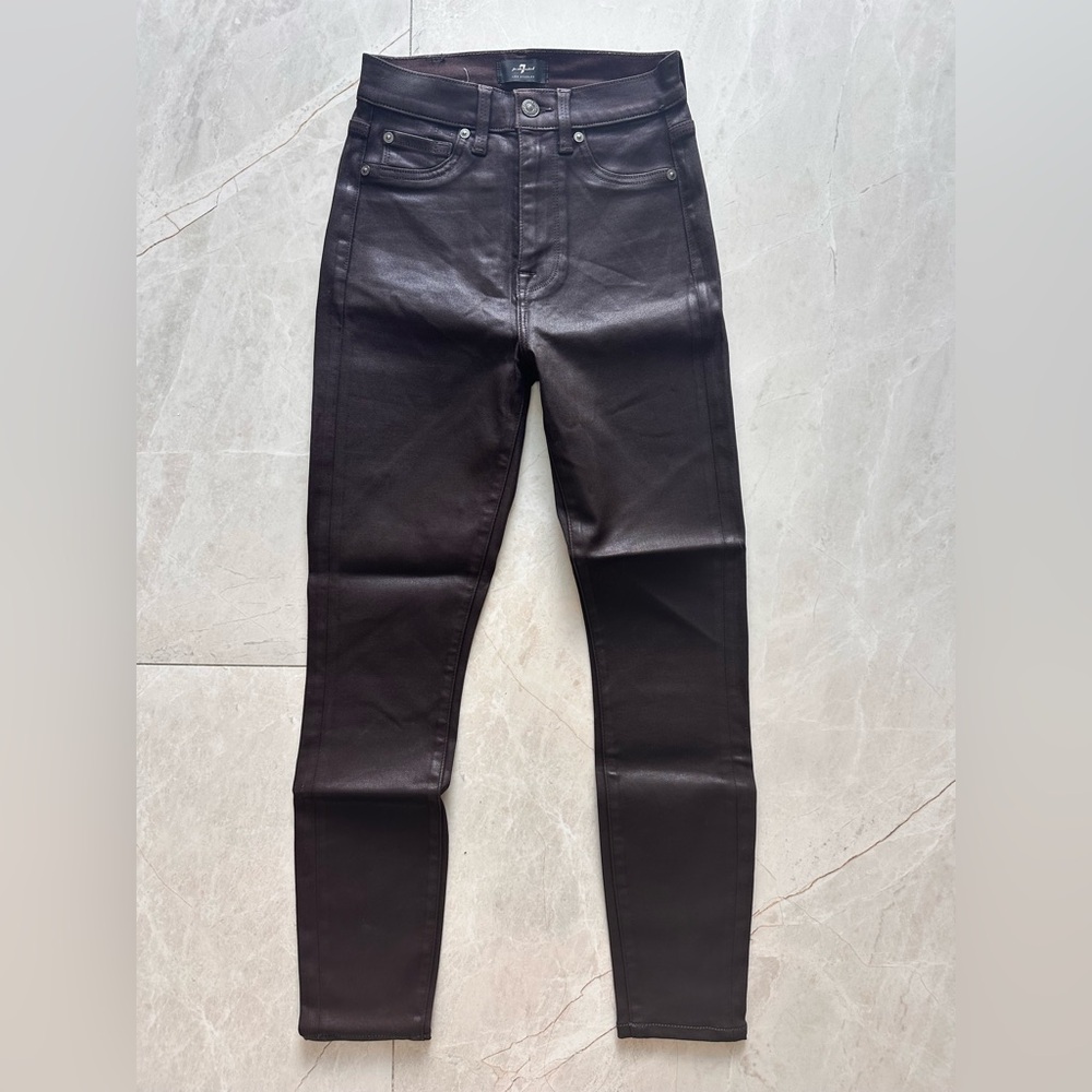 7 For All Mankind Burgundy/espresso Jeans 23